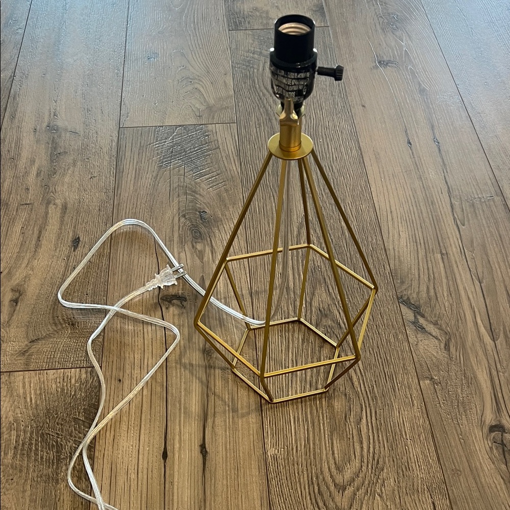 Geometric Gold Table Lamp Base